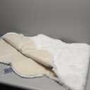 White Faux Rabbit Fluffy Fur Rugs for Bedroom Machine Washable Furry Area Rugs for Living Room Smal 2x4 Shag Runner Rug Nursery Rug