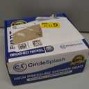 High Pressure Shower Head - Anti-Clogging Silicone Nozzles - 2.5 GPM Removable Restrictor - Easy to Clean Adjustable Replacement - easy to install with Plumbers Tape - 6 inch - Brushed Nickel Finish