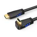 CableCreation 4K HDMI Cable Right Angle 270 Degree Upward - Supports 4K@60HZ Ultra HD for Gaming, Streaming, Movies, Male to Male, 3ft Black