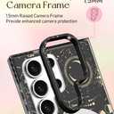 Cute Case for Samsung Galaxy S25 Ultra for Women Girls - Funny Sun Moon Design Compatible with Magsafe Magnetic Ring Holder Kickstand Fashion TPU Phone Covers