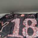 Pimvimcim 18th Birthday Decorations for Girls, Happy 18th Birthday Banner Rose Gold and Black 18 Year Old Birthday Decorations Party Supplies (9.8x1.6ft)