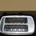 Toastmaster 2-Slice Toaster - Black with Stainless Steel - Kitchen Essential for Sandwich Bread & Breakfast Toast - Toaster with Wide Slots, High Rise Toast Lift & Cool-Touch Exterior