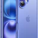 JETech Matte Case for iPhone 16 6.1-Inch, Shockproof Military Grade Drop Protection, Frosted Translucent Back Phone Cover, Anti-Fingerprint (Ultramarine)