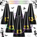 Jenaai 26 Pcs Halloween Ring Toss Game Outdoor Carnival Party Games Include 6 Plastic Cones 20 Toss Rings for Adult Family Garden Throwing Toy Supply
