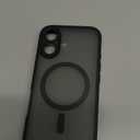 TOCOL Magnetic for iPhone 16 Case, Compatible with Magsafe, Upgraded Full Camera Protection, Drop Protection, Translucent Matte Back Bumper Phone Cover 6.1-InchBlack