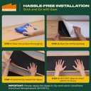 MBIGM 8-Pack 24" X 6" Pre-Cut Stair Treads 80 Grit Non-Slip Outdoor Tape Black Heavy Duty Anti Slip Traction Adhesive Strips