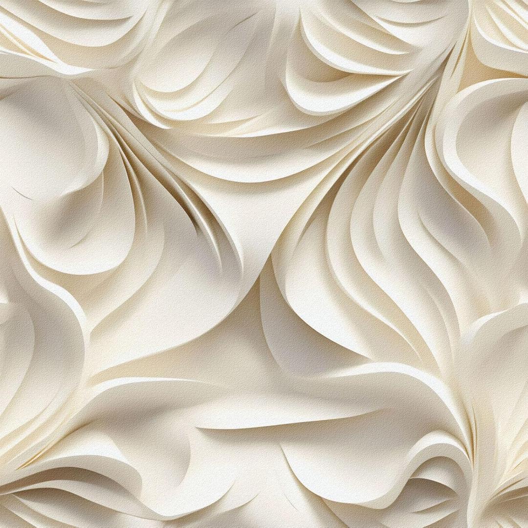 Peel and Stick Wallpaper Flat 3D Effect Interior Wall Dcor Contact Self Adhesive Removable Wallpaper Renter Friendly for Bedroom Living 17.7in x 6.6ftNot Textured Wallpaper (17.7" x 78.7", Cream)