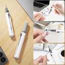 MOLOVA AirPod Pro Case Cover with Cleaner Kit, Soft Silicone Cover for AirPods Pro Case 2nd/1st Comes with Keychain for Women Men,Suitable Cases for Airpods Pro 2nd Generation Case and 1st-Noon Blue