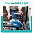 PUR Plus 7-Cup Water Filter Pitcher for Fridge, Cleaner, Great-tasting Water, Dishwasher Safe, Powerful Filtration, Change Light Indicator, LockFit Cap Design, White