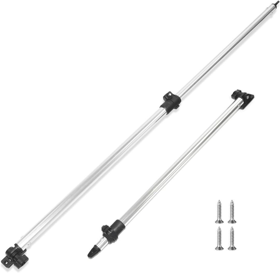 Adjustable Bimini Top Rear Support Poles Bimini Top Replacement Parts Fit Most Types of 3 Bow 4 Bow Bimini Top,Marine Grade Aluminum Extension Top Poles