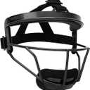 Dinictis Softball Face Mask, Lightweight, Comfortable, with Wide Field Vision, Durable and Safe Face Guards, Premium Protective Softball Fielder's Mask (Black)