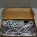 Universal Battery Mounting Tray, Battery Holder Bracket Compatible with RV Trailer Car Boat Truck, Heavy Duty Battery Box Mount Hold Down Bracket Relocation Kit for Group 24 Battery Box (A-New Black)