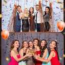 50 Pcs Halloween No Mess Confetti Popper Hand Throw Streamer Popper for Christmas Xmas Bulk Birthday Party Colorful Party Confetti Supplies(Black, Orange)