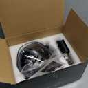 7-Inch LED Motorcycle Headlight Assembly with Clamp Mount Brackets Fits 27-57mm O.D. Forks for Cafe Racer/Chopper/Bobber/Scrambler, Features Turn Signal/DRL, Demon Eye, Hi-Low Beam