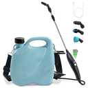 Battery Powered Sprayer 2 Gallon, Electric Garden Sprayer in Lawn with 3 Mist Nozzles, USB Rechargeable Handle, Retractable Wand, Yard Pump Sprayers with Adjustable Shoulder Strap for Plants