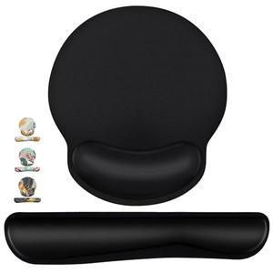 Mouse Pad and Keyboard Wrist Rest- Ergonomic Wrist Rest for Computer Keyboard and Mouse Pad, Memory Foam Wrist Support for Comfy Typing, Ideal for Laptop, Office, Gaming