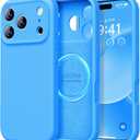 LOVE 3000 Designed for iPhone 17 Pro Max Case, Premium Silicone [Compatible with Magsafe][Soft Anti-Scratch Microfiber Lining] Shockproof Protective Phone Case for Men Women 6.9", Blue