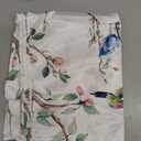 Horaldaily Spring Summer Tablecloth 60x84 Inch Rectangular, Birds Branch Floral Table Cover for Party Picnic Dinner Decor