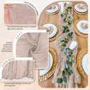 30 Pack Cheesecloth Table Runner 10FT Rosy Brown Table Runner Boho Gauze Cheese Cloth Table Runners Long Rustic Sheer Table Decorations for Wedding Party Baby Bridal Shower Birthday Holiday Home