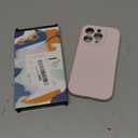 LOVE 3000 Designed for iPhone 15 Pro Case, Premium Silicone with [Soft Anti-Scratch Microfiber Lining] Shockproof Protective Phone Case for Men Women Girls 6.1", Chalk Pink