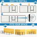 NEWBULIG Dog Playpen 8 Panels 32" Height Foldable Heavy Duty Metal Dog Exercise Playpen Puppy Fence for Indoor Outdoor Yard