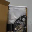 Suction Cup LED Vantiy Lights for Mirror, Flexible Gooseneck Stick on Selfie Ring Light for Makeup Vanity Table & Bathroom Mirror, 3 Color Modes & 10 Brightness, Plug in, Black (17"L x 4.7"W)