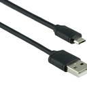 GE 34465 Charge Cable, USB, Micro USB, 6 ft Wire, Black Sheath
