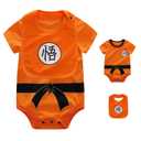 Newborn Baby Boys Girs Onesie Bodysuits Romper Jumpsuit Cosplay Animal Outfit (0-3 Months, Orange)