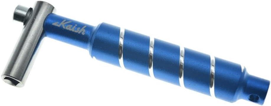 Dopro Standard Drum Tuning Key Wrench with Steel Rod Drum Tuner Key for Acoustic and Electronic Drums 〝L〞Style Blue