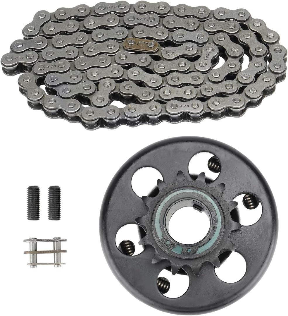 YOUXMOTO Go Kart Clutch 1" Bore 14 Tooth with #40/41/420 Chain, Centrifugal Clutch 14T for Go Kart Minibike and Fun Kart Engine 2-6.5 HP