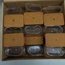 28Pcs Chair Leg Floor Protectors Rectangle for Hardwood Floors Silicone Caps Covers Felt Furniture Pads Clear Chair Sliders, Protect The Floor from Scratches(Fit:L 2"-2.5",W 1"-1.5")