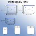 Mattress Bags for Moving and Storage, Heavy Duty Tarp Reusable Storage Bag,Easy Carrier Mattress Moving Cover (King Size) (Gray)