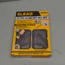 ELEAD 31-Piece Hex Key Set - Allen Wrench Set, SAE and Metric Allen Keys MM(0.7mm-10mm) SAE(0.028"-3/8) Heat-Treated, Torque Handle, High Leverage, Long & Short Keys, Easy Organization