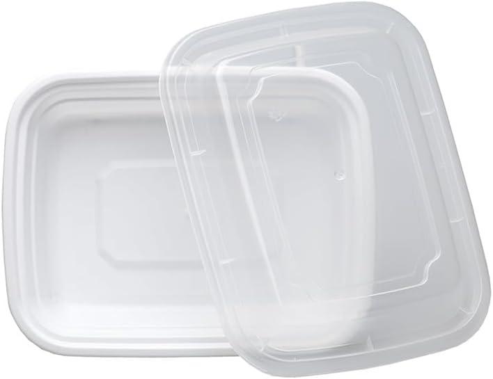 LOCKBOX Single Compartment Meal Prep Container (Count of 60, White)