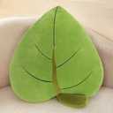 45cm/17.7IN Plush 3D Leaf Shaped Plants Throw Pillow, Green Plant Shaped Cute Plush Cushion for Bedroom Home Decoration