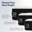 King Koil Luxury Twin Air Mattress with Built in Pump, 20 Double High Twin Size Premium Airbed, Inflatable Blow Up Mattress, Waterproof,  (Black)