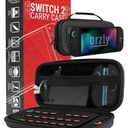 Orzly Case Compatible with Nintendo Switch 2 Protective Carry Case (2025 Model) with Screen Padding, Game Card microSD Pockets for Console and Accessories Screen Size 7.9"  Gift Boxed