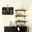 2 x Bar Sign Decor Bar Open Metal Tin Signs for Home Bar Man Cave Vintage Wall Accessories Beer Cheers Decorations Gifts 12X8 Inches