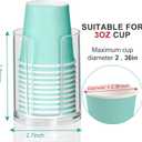 2 x Bathroom Cup Dispenser, Small Paper Cups Holder Fit 3oz Disposable Mouthwash Cup, Clear Plastic Cup Dispenser for Bathroom Vanity Countertop (4 Pack)