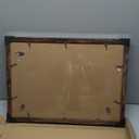 Hongkee 14x20 Picture Frame, Rustic Brown Wood Style - Display 14 x 20 Picture without Mat or 12x18 Picture with Mat, Wall Mounting Horizontal and Vertical