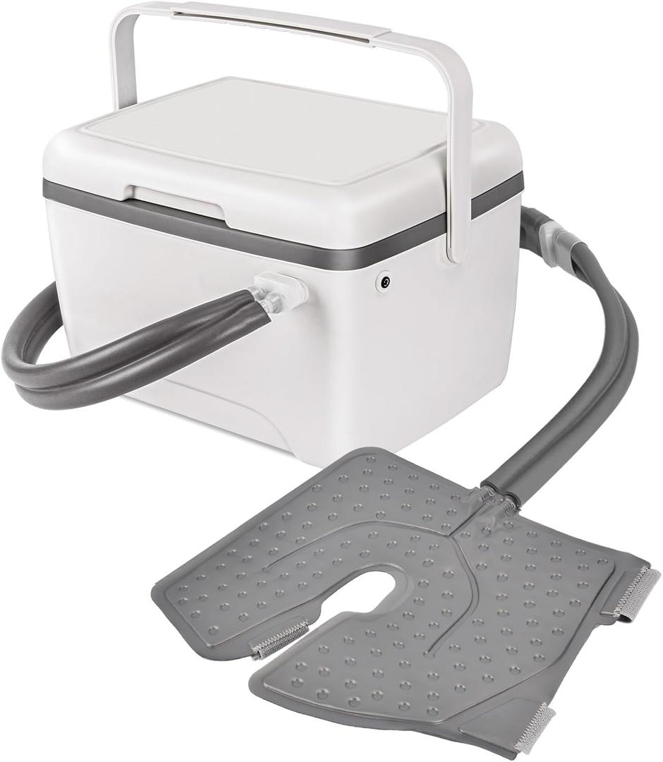 Ice Therapy Machine for Knee After Surgery, Cold Therapy Machine with 6 Timer Modes, 12H Cooling, Leak-Proof Design, Skin-Friendly Ice Pad,Cryotherapy Machine for Injury Relief