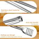 6PCS Small Tongs, Serving Tongs 7Inch Stainless Steel Kitchen Tong Small Serving Utensils Tong