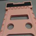 ACKO Folding Step Stool 13 inch Height Premium Heavy Duty Foldable Step Stools for Adults and Kids, Kitchen Plastic Small Collapsible Stepping Stool Hold Up to 300 LB Dot Pink (1 Pack)