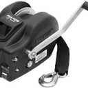 Fulton 142425 Winch, 3200 lbs, 2-Speed with Heavy Duty 20' Strap, Black Cover, 1 Pack