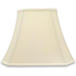Royal Designs, Inc. DSO-68-16EG Rectangle Cut Corner Bell Designer Lamp Shade, (6.25x8) x (11x16) x 12, Eggshell