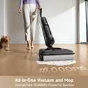 DREAME H12 Pro FlexReach Wet Dry Vacuum Cleaner, 0 Tangle Cordless Vacuum Mop All-in-One for Hard Floors, 180 Lie-Flat Floor Cleaner Machine with 194F Hot Self-Cleaning, 50Mins Runtime