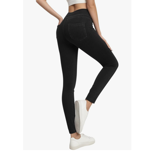 Heathyoga Jeggings for Women Tummy Control Stretch Jeans High Waisted Skinny Jeans Pull On Butt Lifting with Pockets, Size L
