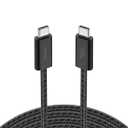 Belkin USB C to USB C Cable, 9.9ft, 60W - Type C Charger, iPhone Charger Cord, Soft, Braided, Flexible for iPhone 17, Galaxy S25, Pixel 10, Airpods, iPad Pro, Tablet & More, Travel Essentials - Black
