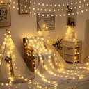Solhice 40ft Color Changing Star String Lights for Bedroom 120 LEDs, Indoor Hanging Fairy Lights USB Powered, Starry Lights with Remote, Bunk Bed Lights for Kids Room