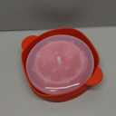 Collapsible Silicone Microwave Hot Air Popcorn Popper Bowl With Lid and Handles - Red